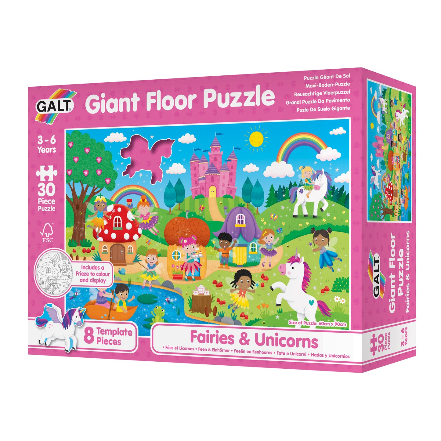 Giant Floor Puzzle: Fairies & Unicorns