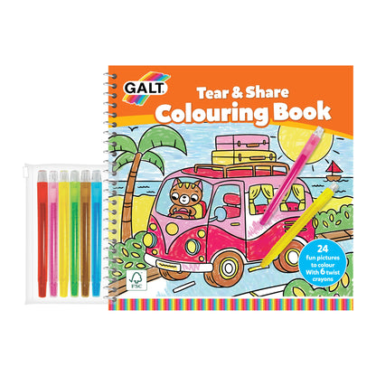 Tear and share - colouring book