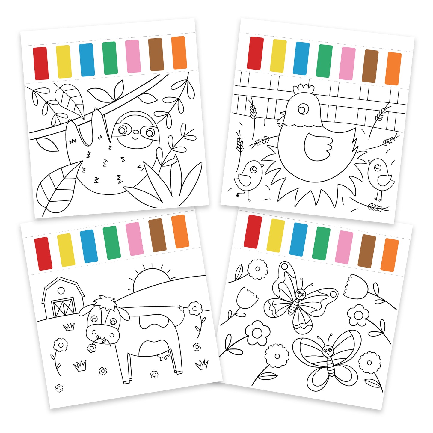 Water painting - Animals