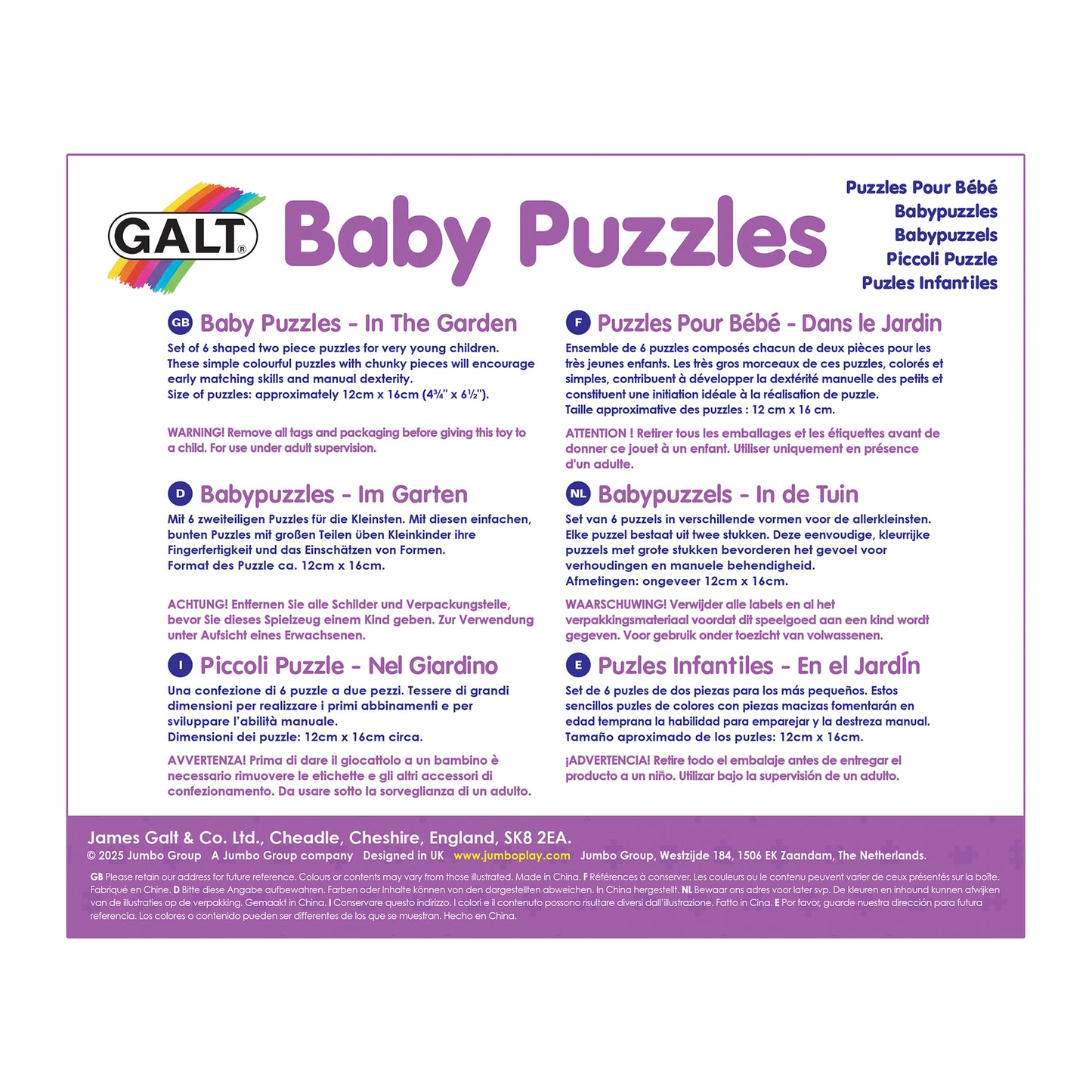 Baby Puzzles: In the Garden