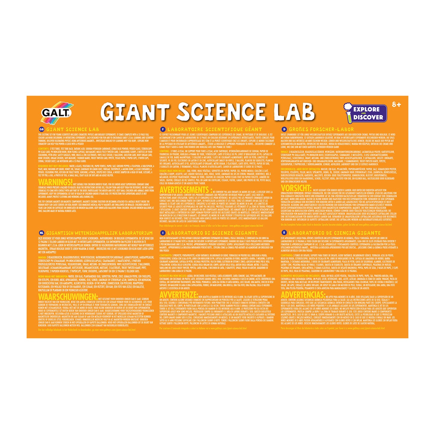 Explore & Discover - Giant Science Lab