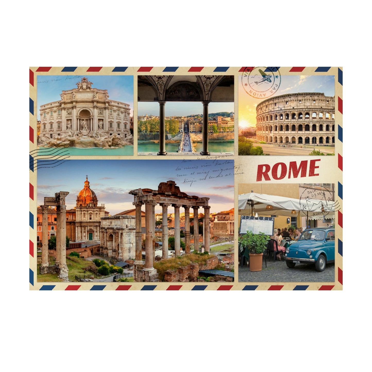 Premium Collection - Greetings from Rome -1000 pieces - product image - Jumboplay.com