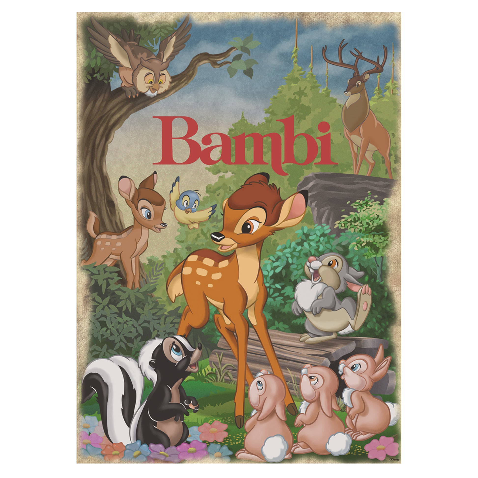 **Disney Classic Movie Poster Puzzle Bambi 1000pcs - product image - Jumboplay.com