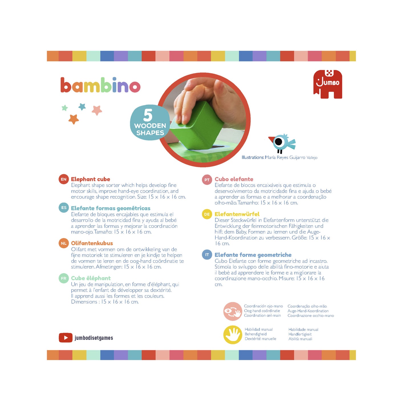 Bambino - Elefante formas geométricas