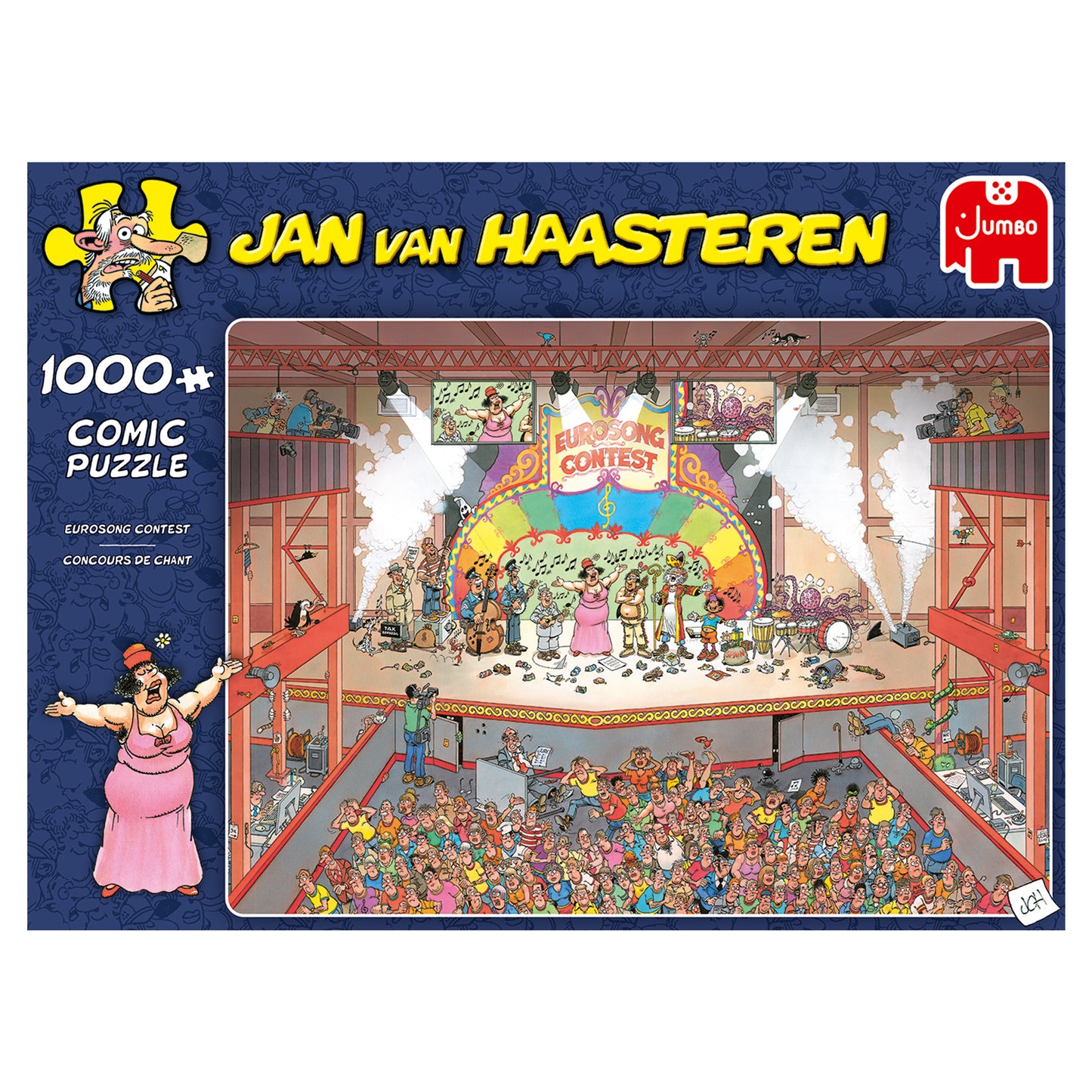 Jan van Haasteren - Eurosong Contest (1000 pieces) - product image - Jumboplay.com