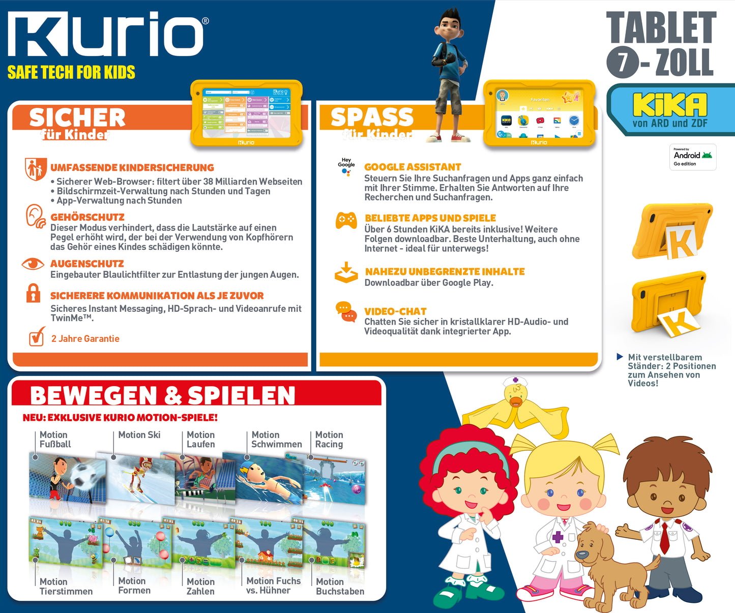 KURIO Tablet 7" KIKA EDITION