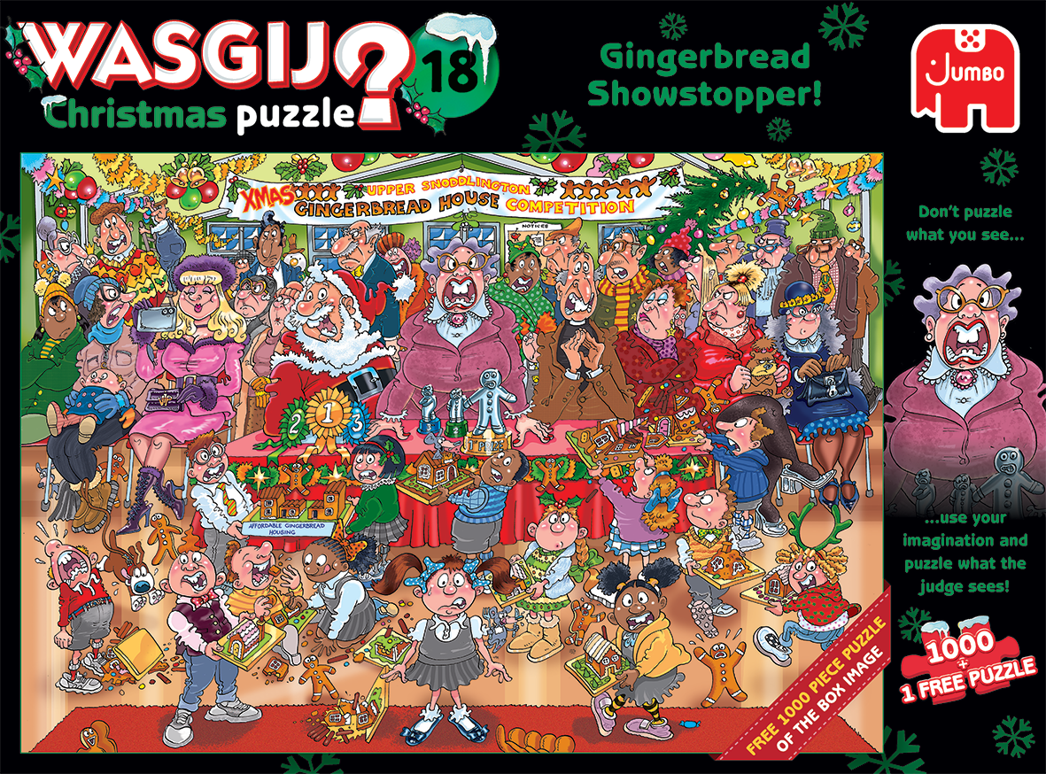 Wasgij Christmas 18 - Gingerbread Showstopper (2x1000 pieces)