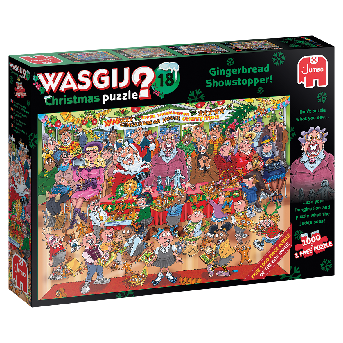 Wasgij Christmas 18 - Gingerbread Showstopper (2x1000 pieces)