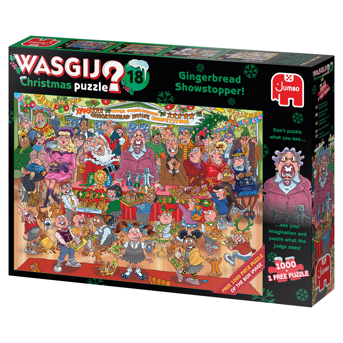 Wasgij Christmas 18 - Gingerbread Showstopper (2x1000 pieces)