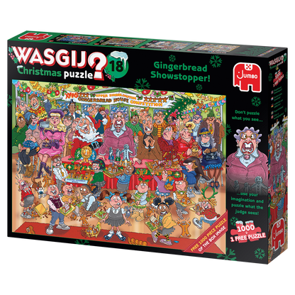 Wasgij Christmas 18 - Gingerbread Showstopper (2x1000 pieces)