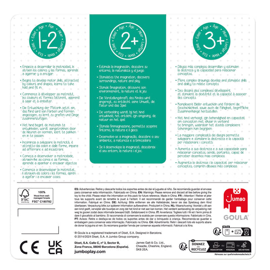 Goula - Puzzle 3 Niveles Gallina