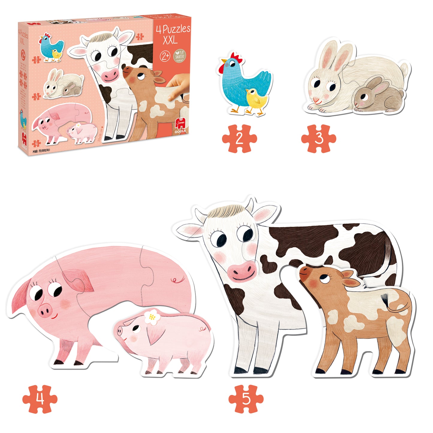 Puzzle XXL Mums & Babies - product image - Jumboplay.com