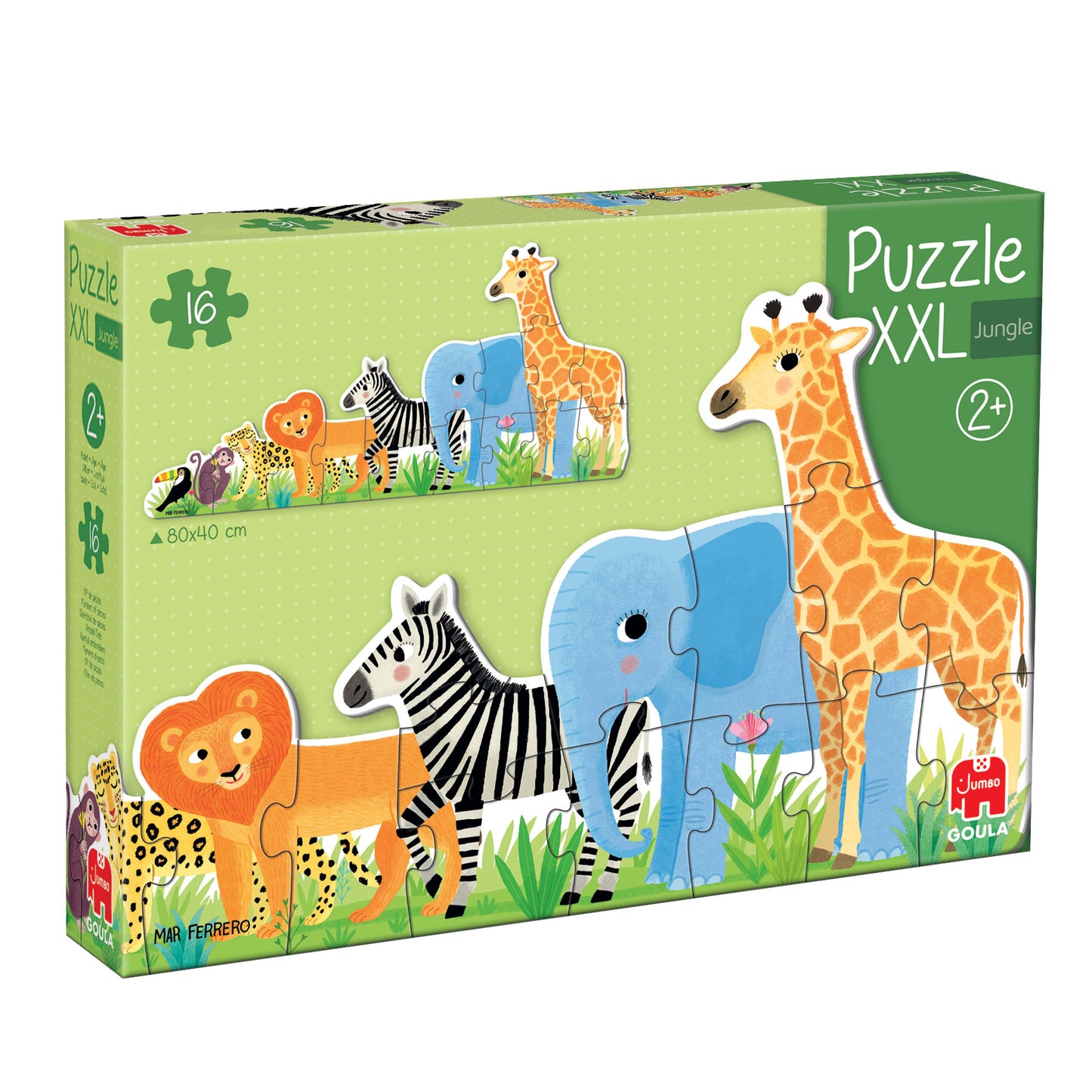 Goula - Puzzel XXL Jungle Van Klein Tot Groot