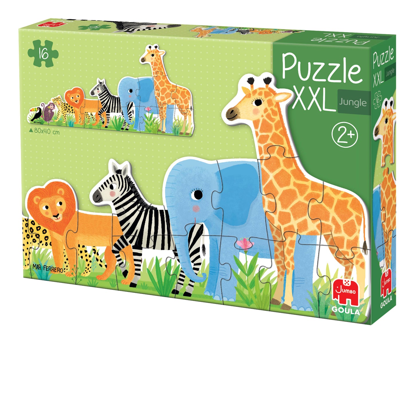 Goula - Puzzel XXL Jungle Van Klein Tot Groot