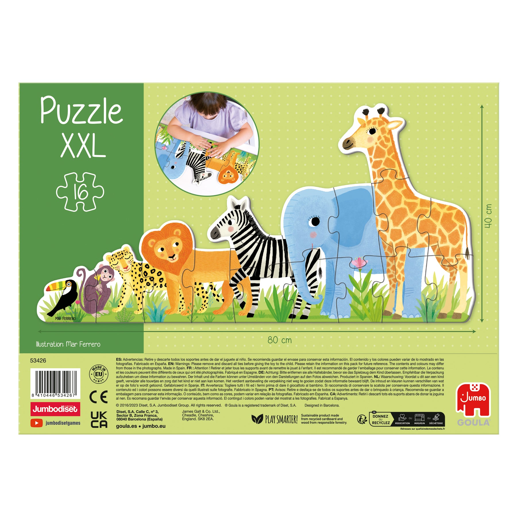 Puzzle XXL Jungle from small to large - product image - Jumboplay.com