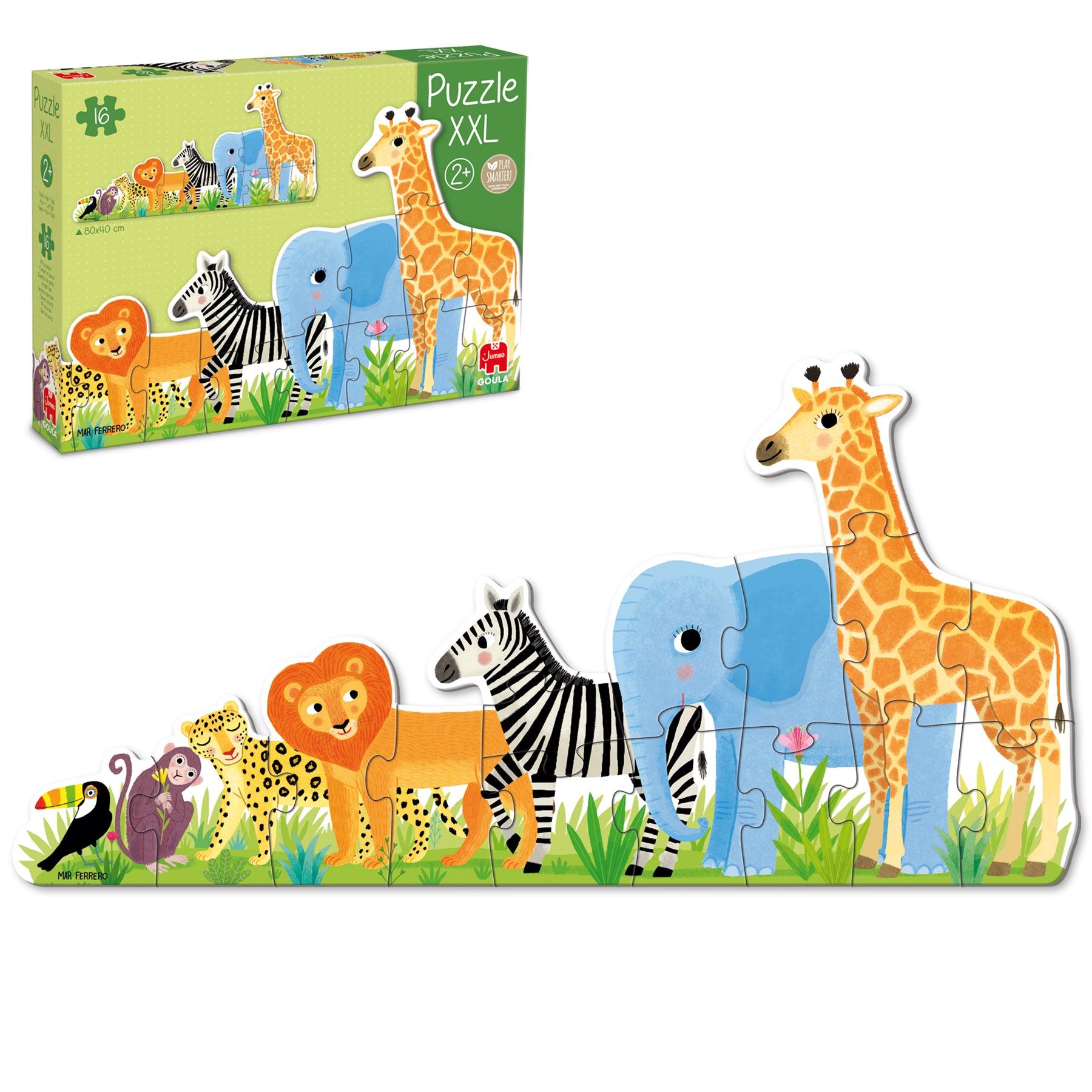 Puzzle XXL Jungle from small to large - product image - Jumboplay.com