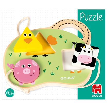 Goula - 3 Farm Animals Puzzle