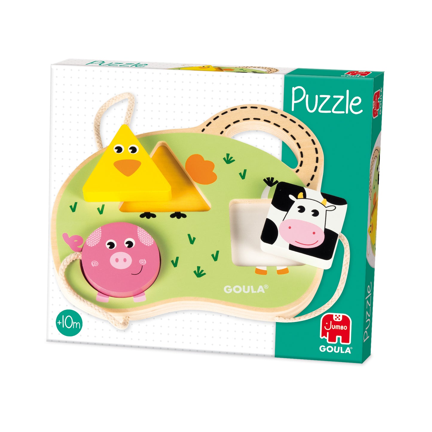 Goula - 3 Farm Animals Puzzle