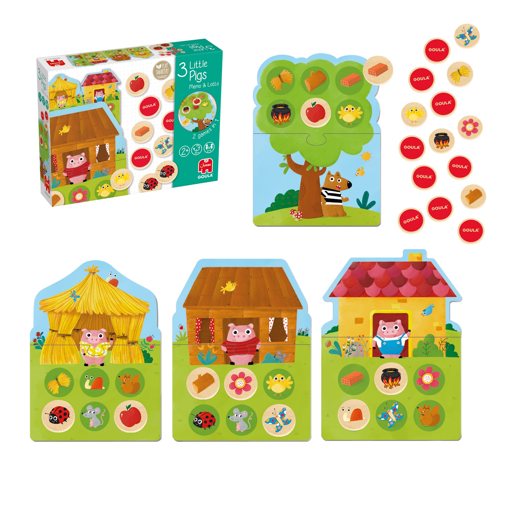 3 Little pigs Memo&Loto - product image - Jumboplay.com