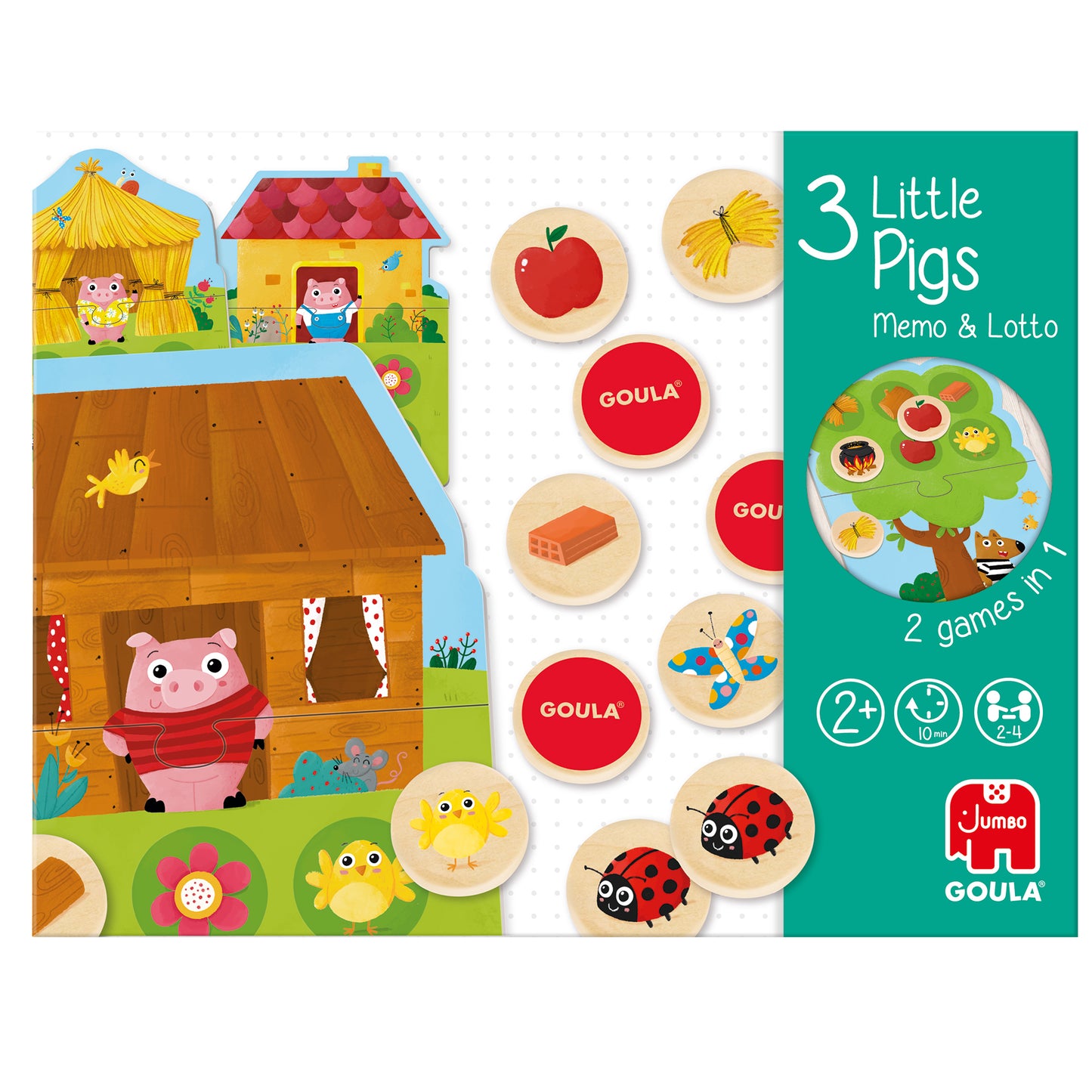 Goula - 3 kleine Schweinchen Memo & Lotto