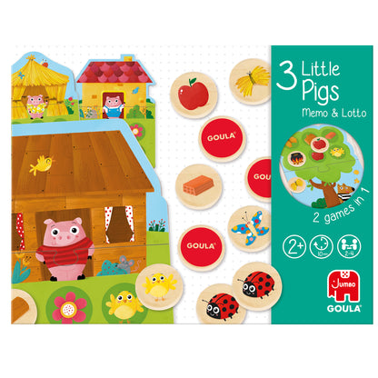 Goula - 3 kleine Schweinchen Memo & Lotto