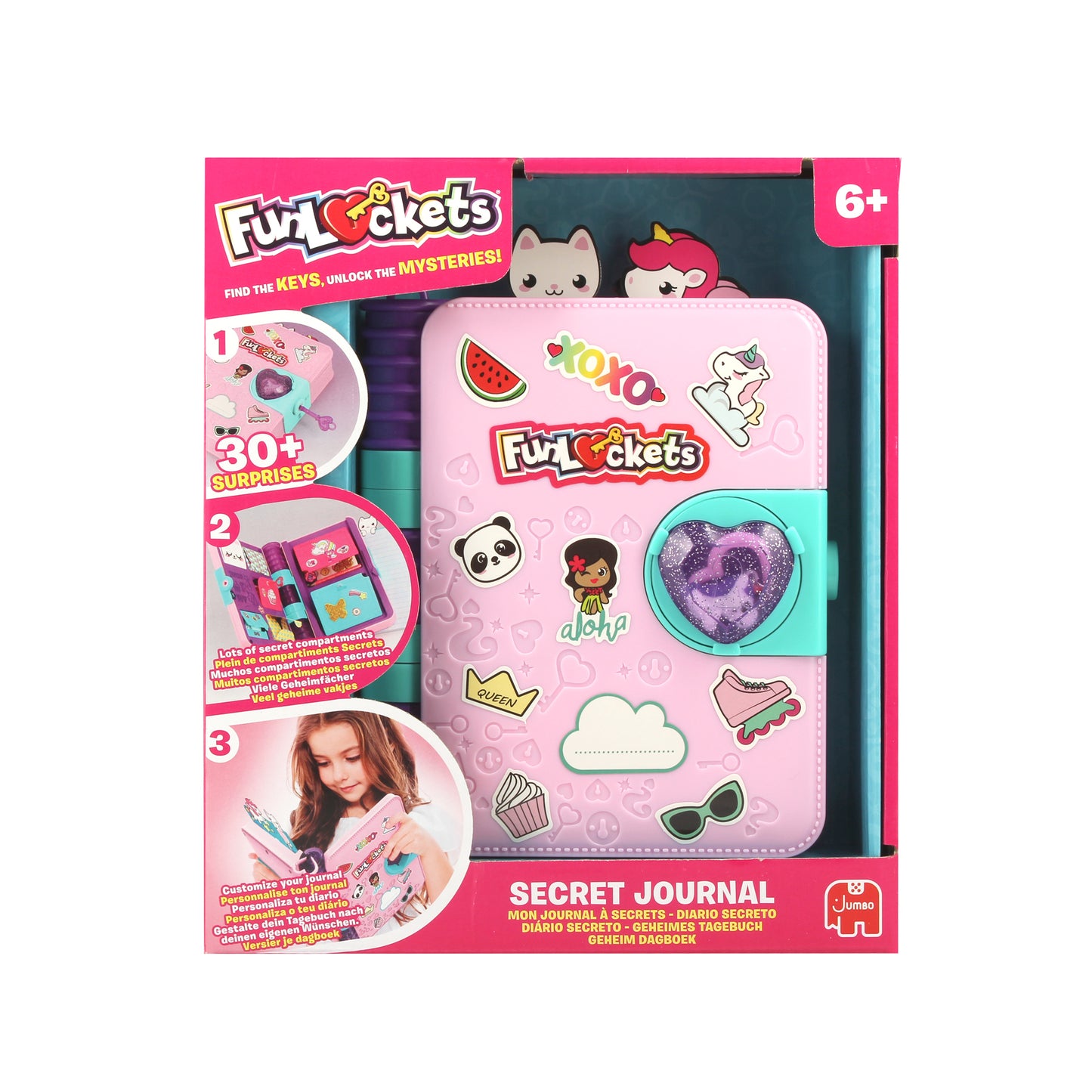 TALDEC Funlockets, Mon Journal à Secrets, journal intime, jouet créatif TALDEC Funlockets, Mon Journal à Secrets, journal intime, jouet créatif